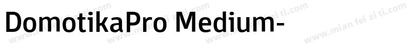 DomotikaPro Medium字体转换